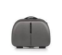 Gabol - Neceser de Viaje Rígido Paradise XP 35x28x17cm - Peso 0,9kg con Capacidad de hasta 12L - con Acople a Maleta, Correa y Forro de Material Reciclado - Diseño Español en ABS - Gris