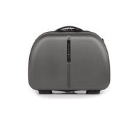 Gabol - Neceser de Viaje Rígido Paradise XP 35x28x17cm - Peso 0,9kg con Capacidad de hasta 12L - con Acople a Maleta, Correa y Forro de Material Reciclado - Diseño Español en ABS - Gris