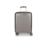 Gabol - Maleta de Cabina Rígida Expandible Queens 54x40x22/25 cm - Equipaje de Mano Ligero 2,8kg con Capacidad hasta 47,9L - 4 Ruedas Dobles 360° y Cerradura TSA - Diseño Español - Color Champagne