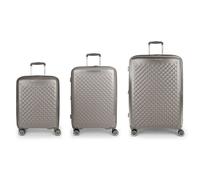 Gabol Queens 4 ruedas Set de maletas 3 piezas Con asa expansible gris