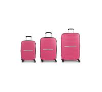 Gabol Shinyuu 4 ruedas Juego de maletas 3 piezas Con asa expansible fucsia