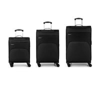 Gabol Zambia 4 ruedas Set de maletas 3 piezas Con asa expansible negro