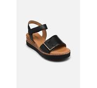 Gabor - Sandalias de tacón para mujer, Sandalias para mujer, Anchura moderada (G), Negro 57., 37 EU