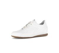 Gabor 86.565.50 Zapatillas bajas de piel lisa para mujer, color blanco, talla 42, Blanco, 44 EU
