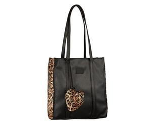Gabor bags Elfie Luxe - Bolso bandolera para mujer, con cremallera, tamaño mediano, color negro, Negro, medium, moderno