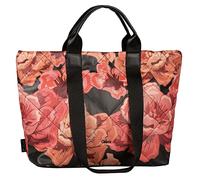 Gabor bags Natali - Bolso bandolera con cremallera para mujer, color negro, Flor negra, large, moderno