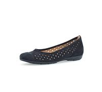 Gabor Bailarinas clásicas de las mujeres Flats, Azul Nightblue, 46 EU