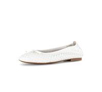 Gabor Bailarinas clásicas para mujer, planas para mujer, Blanco, 42.5 EU
