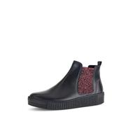 Gabor Botines clásicos para mujer, botines de mujer, Negro Rojo 25, 38.5 EU