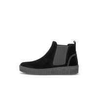 Gabor Botines deportivos con cremallera para adultos, color negro, Black El Texture, 37.5 EU