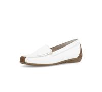 Gabor Mocasines para mujer, mocasines, fáciles de caminar, elegantes, suelas, cerradas, doradas, Holly-Jolly, azul marino, blanco y cacahuete, 38,5 EU / 5,5 UK