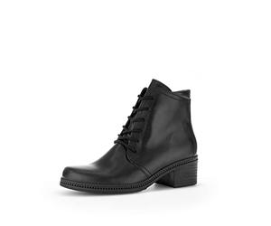 Gabor Mujer Botines, señora Botines con Cordones,Plantilla Desmontable,Medias Botas con Cordones,Botas de Invierno,Negro (Schwarz) / 27,39 EU / 6 UK
