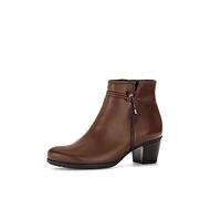 Gabor Mujer Botines, señora Botines,Plantilla Desmontable,Medias Botas,botín,Tobillo Alto,Cremallera,Botas,Marrón (Sattel) / 24,39 EU / 6 UK
