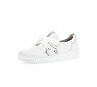 Gabor Mujer Mocasines, señora Zapatillas,Pantuflas,Plantilla Desmontable,Zapato Informal,Slip-on,Moda,Blanco (Weiss/Silber),39 EU / 6 UK