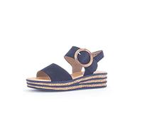 Gabor Mujer Sandalias, señora Sandalias con Plataforma,Suela Gruesa,Sandalia de Plataforma,Zapato de Verano,cómodo,Azul (Blue),39 EU / 6 UK