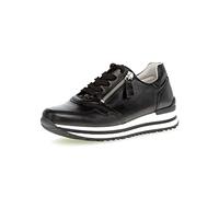 Gabor Mujer Zapatillas, señora Zapatillas Bajas,Plantilla Desmontable,Plataforma de la Suela,Zapato bajo,Zapato de Calle,Negro (Schwarz),39 EU / 6 UK