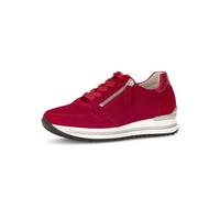 Gabor Mujer Zapatillas, señora Zapatillas Bajas,Plantilla Desmontable,Zapatos de Calle,Zapatillas de Deporte,Rojo (Rubin/Rosso),43 EU / 9 UK