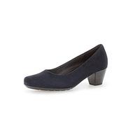 Gabor Mujer Zapatos de tacón, señora Zapatos de tacón Clásicas,Cerrado,Elegante,cómodo,Zapato de Negocios,Noble,Azul (Dark-Blue) / 46,43 EU / 9 UK