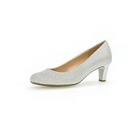 Gabor Mujer Zapatos de tacón, señora Zapatos de tacón Clásicas,Elegantes,cómodos,Pump de Boda,Zapatos de Noche,Nobles,Plateado (Silber) / 60,42 EU / 8 UK