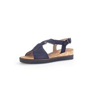 Gabor Sandalias de cuña, sandalias de mujer, Azul 86, 38 EU