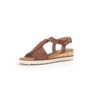 Gabor Sandalias de cuña, sandalias de mujer, Camel 53, 37 EU