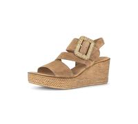 Gabor Sandalias de cuña, sandalias de mujer, Peanut 14, 37 EU