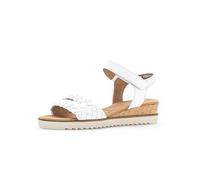 Gabor Sandalias de mujer, Sandalias de Mujer,Moderado Más Ancho (G), Blanco 50, 40.5 EU