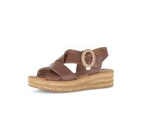 Gabor Sandalias de plataforma para mujer, sandalias de mujer, Coñac 24, 43 EU