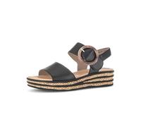 Gabor Sandalias de plataforma para mujer, sandalias de mujer, Negro 27., 35 EU
