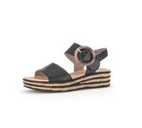 Gabor Sandalias de plataforma para mujer, sandalias de mujer, Negro 27., 38 EU