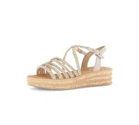 Gabor Sandalias de plataforma para mujer, sandalias de mujer, Platino Oak 82, 35 EU