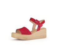 Gabor Sandalias de plataforma para mujer, sandalias de mujer, Rubí 15, 38 EU