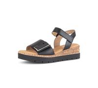 Gabor Sandalias de plataforma para mujer, sandalias de mujer, sandalias moderadas de ancho múltiple (G), Negro 57., 37 EU
