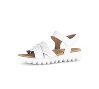 Gabor Sandalias de tiras para mujer, sandalias de mujer, Blanco 21, 37 EU
