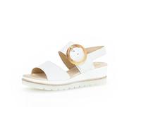 Gabor Sandalias de tiras para mujer, sandalias de mujer, Blanco 21, 43 EU
