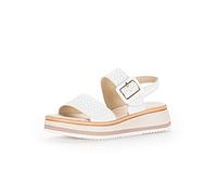 Gabor Sandalias de tiras para mujer, sandalias de mujer, Blanco 60, 36 EU