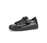 Gabor Zapatillas bajas 6010.02 para mujer y adulto con cremallera ancha F, negro y negro, 42 EU
