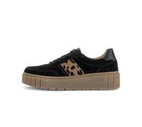 Gabor Zapatillas bajas 6017.02 para mujer y adulto con cordones, Arena negra., 36 EU Weit