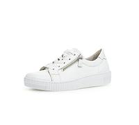 Gabor Zapatillas bajas para mujer, ajuste perfecto, Blanco 21, 39 EU