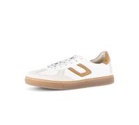 Gabor Zapatillas bajas para mujer, cómodas y anchas, Offwh Walnut Kombi 60, 37 EU Weit