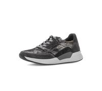 Gabor Zapatillas bajas para mujer, Negro Plateado Gris Dk K 61, 37.5 EU