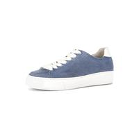 Gabor Zapatillas bajas para mujer, plantilla intercambiable, azul, 38.5 EU