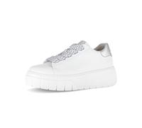 Gabor Zapatillas bajas para mujer, sandalias de mujer, Blanco Plata 21, 42.5 EU