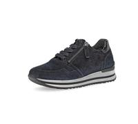 Gabor Zapatillas bajas para mujer, zapatos bajos para mujer, cómodos, ancho múltiple (H), Azul oscuro 46, 44 EU Weit