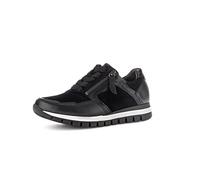 Gabor Zapatillas bajas para mujer, zapatos bajos para mujer, cómodos, ancho múltiple (H), Negro 37., 38.5 EU Weit
