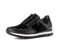 Gabor Zapatillas bajas para mujer, zapatos bajos para mujer, cómodos, ancho múltiple (H), Negro 37., 40.5 EU Weit