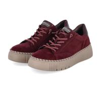 Gabor Zapatillas para mujer 6014.01 en piel rugosa, color rojo, rojo, 38 EU