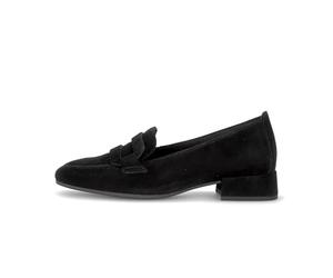 Gabor Zapatillas y mocasín para mujer 4002.01 en piel rugosa negra, Negro , 40 EU