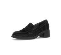 Gabor Zapatillas y mocasín para mujer 4007.01 en piel rugosa negra, Negro , 38.5 EU