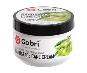 Gabri Professional Olive Oil Hand & Face Cream 300 ml - Aceite de Oliva - Crema de Manos y Rostro, Hidratación Diaria, Todo Tipo de Piel